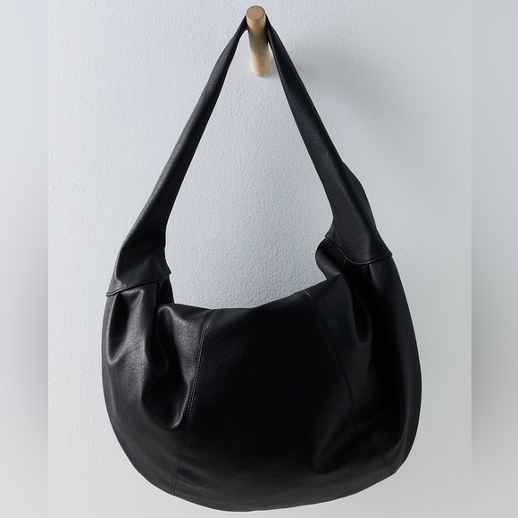 Free People Handbags - [free people] Slouchy Carryall - Faux / Vegan Leather - Black